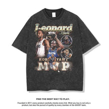 Nba T Shirt Short-Sleeved T-shirt Men's and Women's Retro Washed Casual Top Fashion