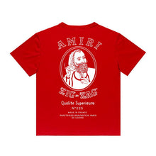 Amiri T Shirt Printed Casual Hip Hop round Neck Short Sleeve T-shirt