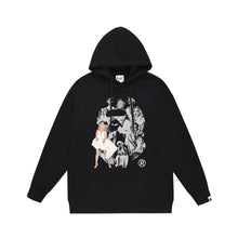 Bathing Ape Bape Hoodie Autumn/Winter Letter Print Loose Hoodie Pullover Ape Sweater