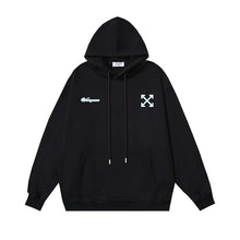 Off White hoodie Cyclone Letter Pattern Pullover Hood