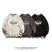 Men Pullover Hoodie Patchwork round Neck Sweater Men's and Women's Spring and Autumn Loose Top