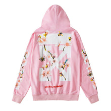 Off White hoodie Bee Flower Arrow pattern hooded