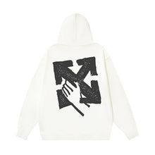 OW 手掌箭头图案连帽卫衣