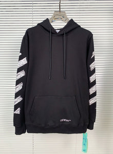 Off White hoodie sketch arrow pattern hooded