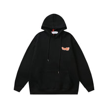 Off White hoodie boa pattern arrow fleece hooded