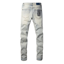 KSUBI Jeans Slim Fit Casual Stretch Ripped Jeans