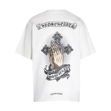 CHH Heart T Shirts T-Shirt Loose Cross Print