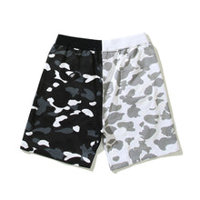 Bathing ape Bape Shorts Yin Yang luminous shark five-point pants straight beach pants