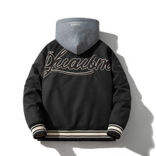 Mens Vintage Jackets Autumn and Winter PU Leather Baseball Uniform