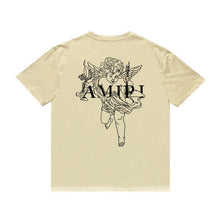 Amiri T Shirt Angel Sketch Printed Casual Hip Hop Short Sleeve T-shirt