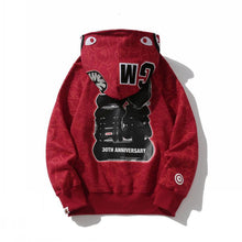 Bathing Ape Bape Hoodie Camouflage Shark Head Zipper