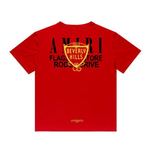 Amiri T Shirt Letter Print Casual Hip Hop Short Sleeve T-shirt