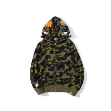 Ape Hoodie Classic Camo Shark Hooded Cardigan Zip Embroidery