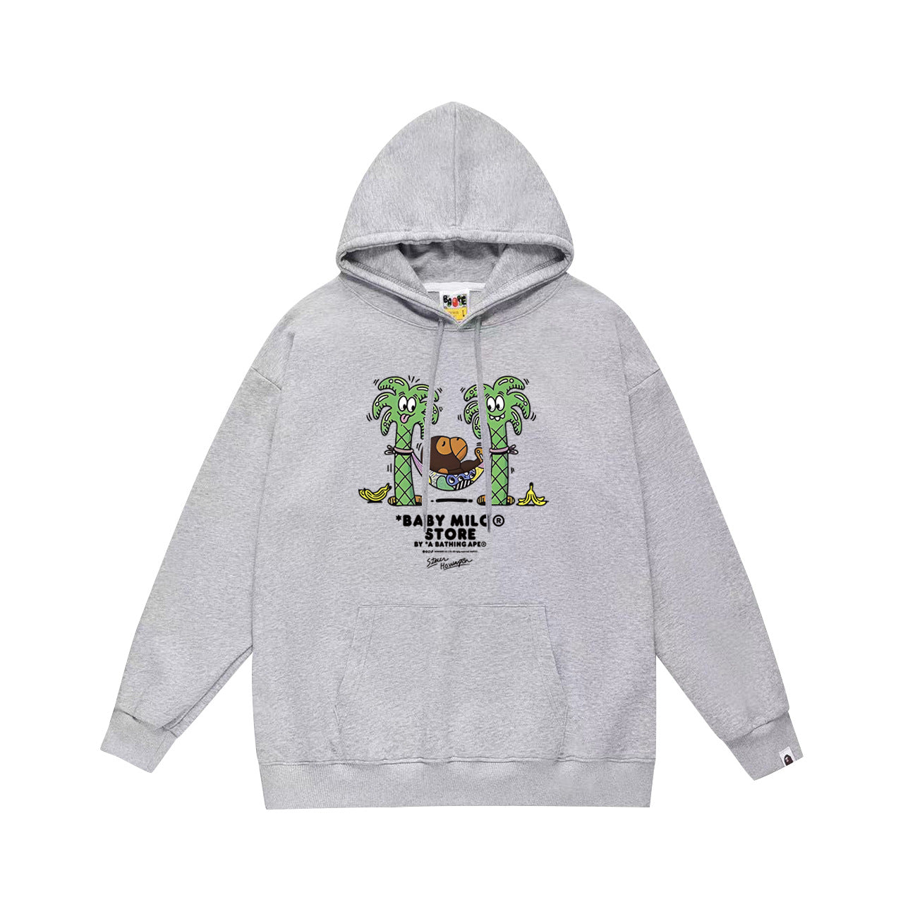 Bathing Ape Bape Hoodie Autumn/Winter Letter Print Loose Hoodie Pullover Ape Sweater