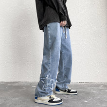 Men Jeans Retro Washed Casual Trousers