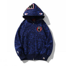 Bathing Ape Bape Hoodie Camouflage Shark Head Zipper