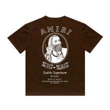 Amiri T Shirt Printed Casual Hip Hop round Neck Short Sleeve T-shirt