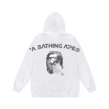 Bathing Ape Bape Hoodie Autumn/Winter Letter Print Loose Hoodie Pullover Ape Sweater