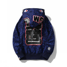 Bathing Ape Bape Hoodie Camouflage Shark Head Zipper