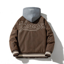 Mens Vintage Jackets Autumn and Winter PU Leather Baseball Uniform