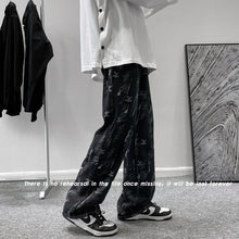 Men Jeans Summer Casual Pants Wide Leg Trousers