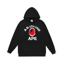 Bathing Ape Bape Hoodie Autumn/Winter Letter Print Loose Hoodie Pullover Ape Sweater
