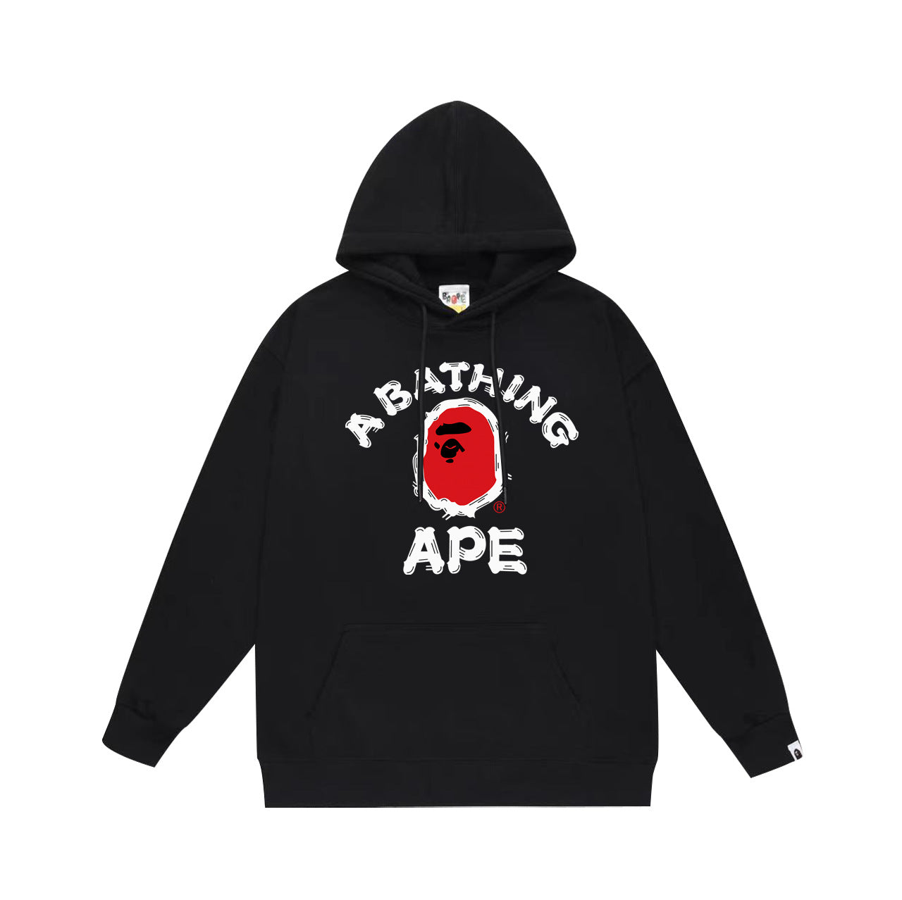 Bathing Ape Bape Hoodie Autumn/Winter Letter Print Loose Hoodie Pullover Ape Sweater