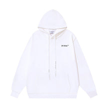 OW plant floral print pattern hooded sweater