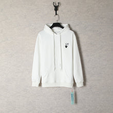 Off White hoodie Color gradual change Arrow pattern Pullover Hood