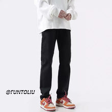 Men Jeans Summer Loose Straight Slim Casual Trousers