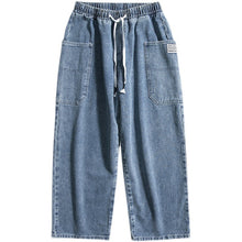 Men Jeans Straight Jeans Men's Summer plus Size Pants Loose Cargo Pants