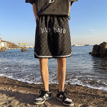 Men Jeans Denim Shorts Men's Summer Embroidered Plaid Shorts