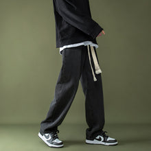 Men Jeans Retro Loose Casual Straight Wide Leg Pants
