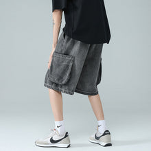 Men Jeans Ripped Denim Shorts Summer Overalls