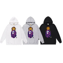 Bathing Ape Bape Hoodie Autumn/Winter Letter Print Loose Hoodie Pullover Ape Sweater