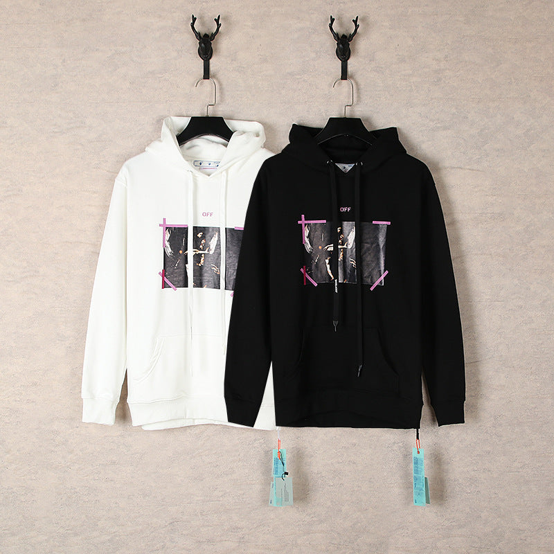 Off White hoodie angel wing pattern arrow hooded