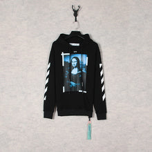 Off White hoodie Mona Lisa frame pattern hooded