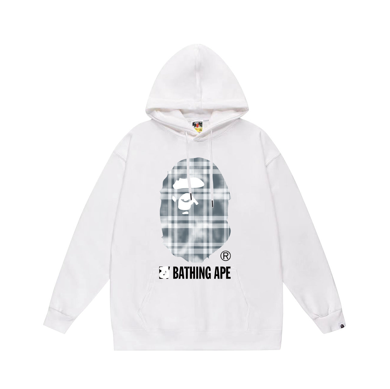 Bathing Ape Bape Hoodie Autumn/Winter Letter Print Loose Hoodie Pullover Ape Sweater