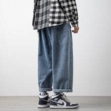 Men Jeans Straight Jeans Men's Summer plus Size Pants Loose Cargo Pants