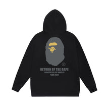Bathing Ape Bape Hoodie Autumn/Winter Letter Print Loose Hoodie Pullover Ape Sweater