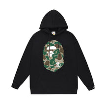 Bathing Ape Bape Hoodie Autumn/Winter Letter Print Loose Hoodie Pullover Ape Sweater
