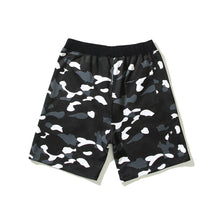 Bathing ape Bape Shorts camouflage luminous shark terry straight beach pants