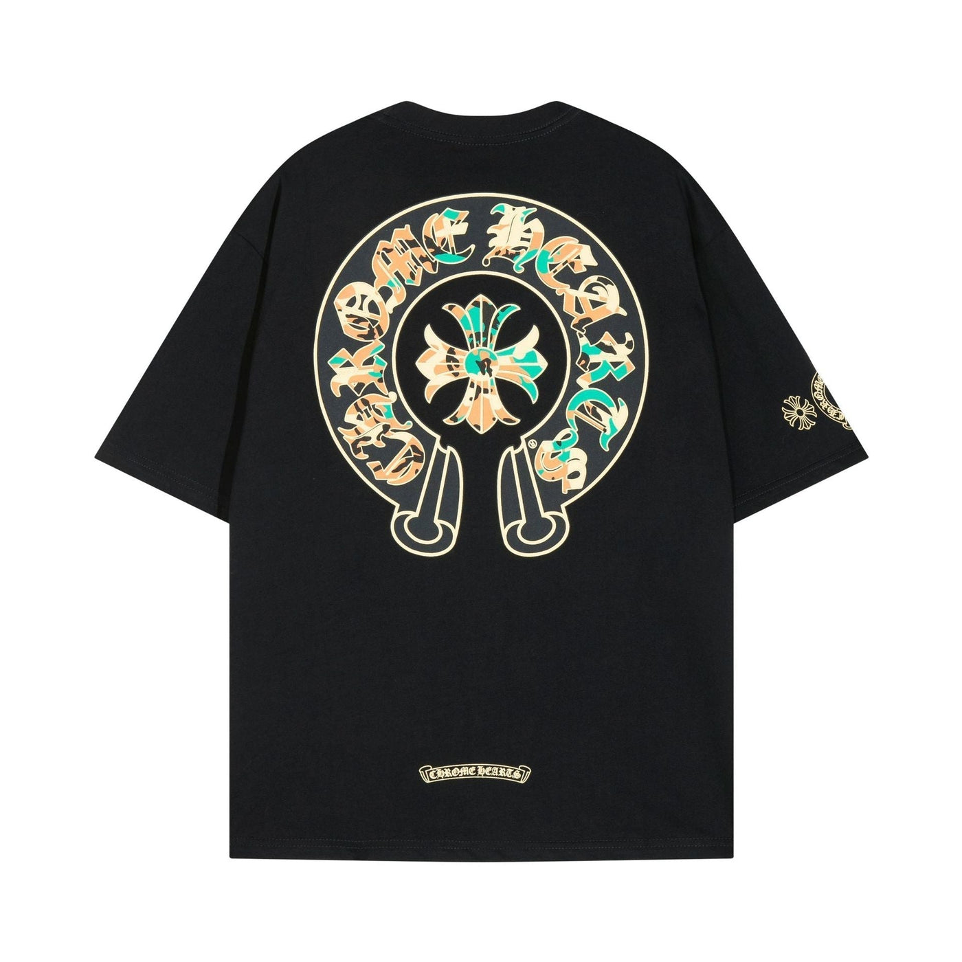 CHH  Heart T Shirts Cross Color Printed Short Sleeve T-Shirt Loose