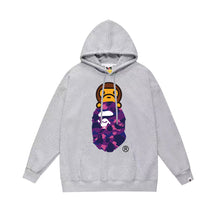 Bathing Ape Bape Hoodie Autumn/Winter Letter Print Loose Hoodie Pullover Ape Sweater