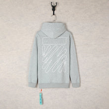 Off White hoodie EKG arrow pattern hooded