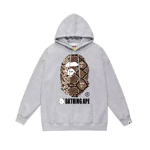 Bathing Ape Bape Hoodie Autumn/Winter Letter Print Loose Hoodie Pullover Ape Sweater