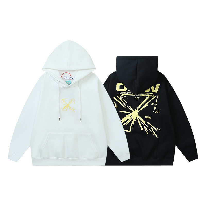 OW Golden Arrow Printed Hooded Sweater
