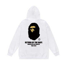 Bathing Ape Bape Hoodie Autumn/Winter Letter Print Loose Hoodie Pullover Ape Sweater