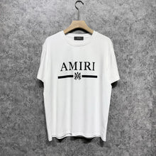 Amiri T Shirt Printed Casual Hip Hop round Neck Short Sleeve T-shirt
