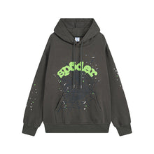 Sp5der Hoodie Spider Web Puff Print Leisure